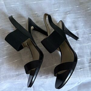 Anne Klein Black Slingback Heels